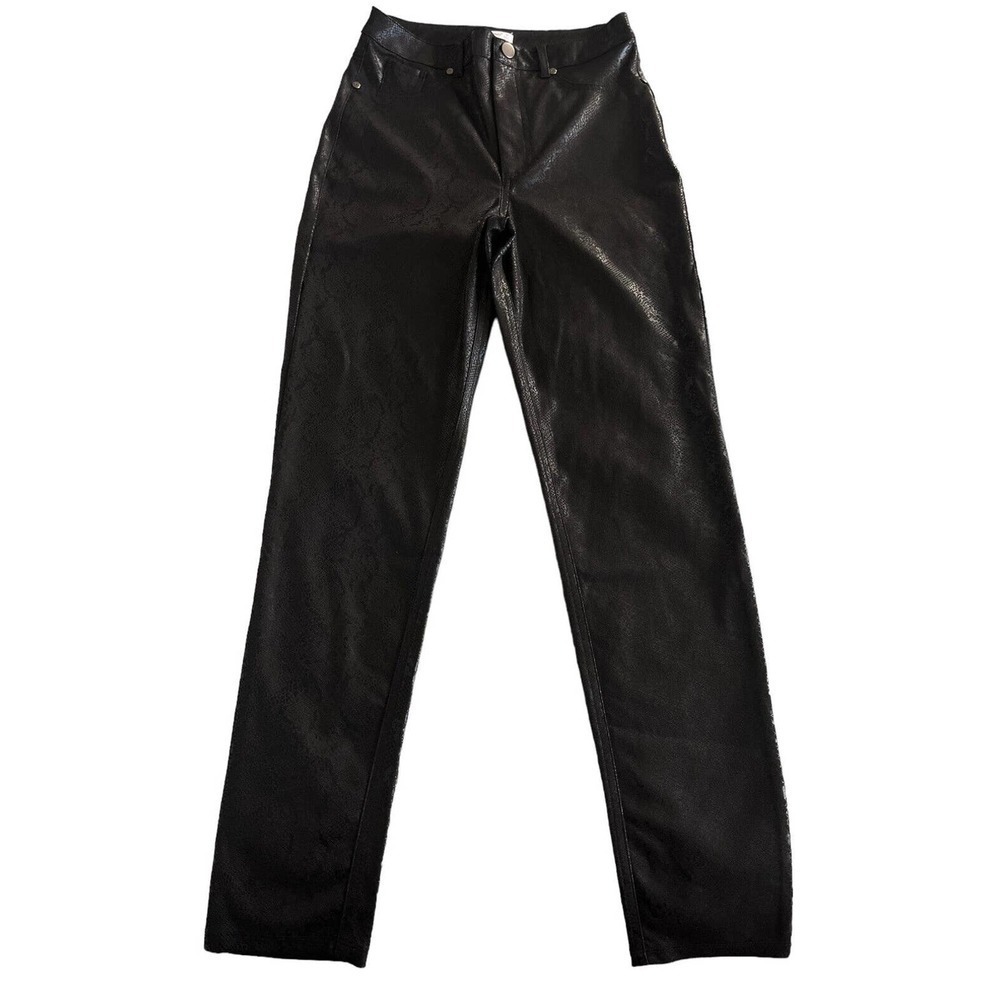 Black Faux Leather Skinny Pants Leggings Small